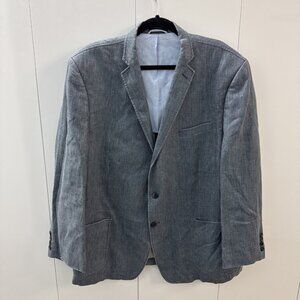 calvin klein Blazer Mens 48R 100% Linen Jacket Sport Coat suit casual two button